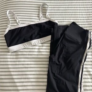 Splits59 Black and White Leggings Set